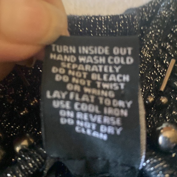 Lauren Michelle Medium Long Sleeve Metallic Beaded - Picture 6 of 8